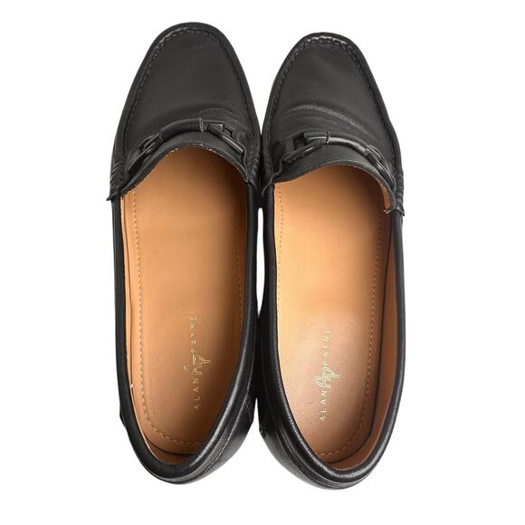 Alan Payne Como Black Leather Horsebit Driving Mocs Loafer Preppy Men Sz 11.5 EC - Picture 12 of 13